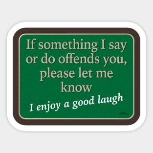 Offend Sticker